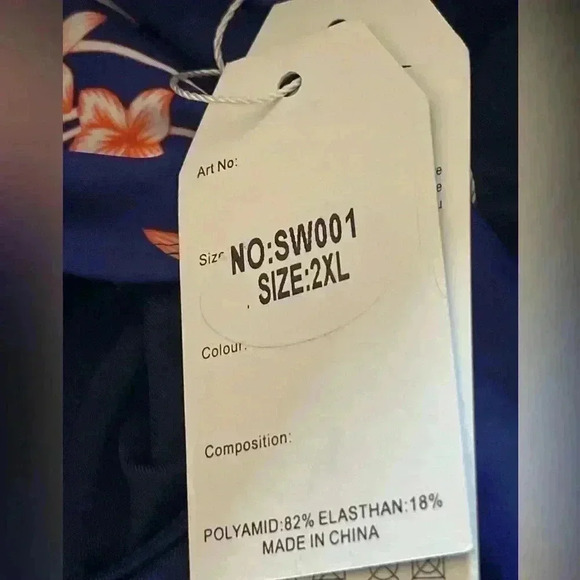 🔥🔥🔥🔥🔥SALE🔥🔥🔥🔥🔥One Piece Floral Swimsuit You Di  An Size 2XL - Picture 9 of 9